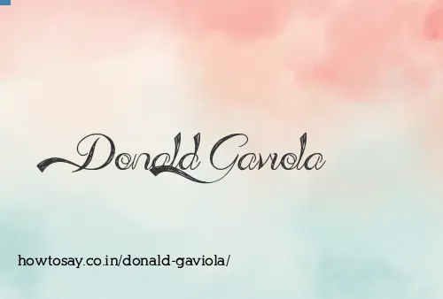 Donald Gaviola