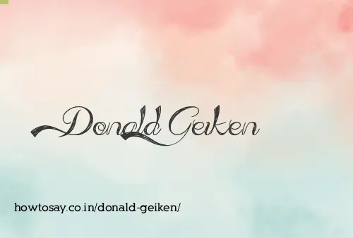 Donald Geiken