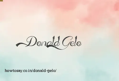 Donald Gelo