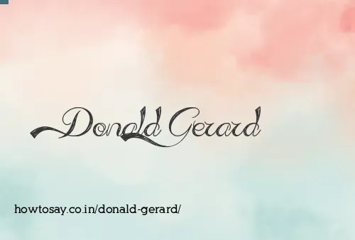 Donald Gerard