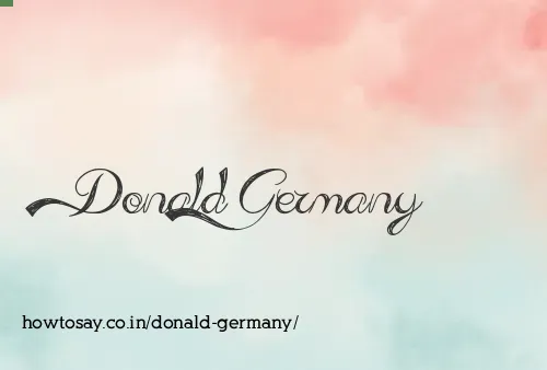 Donald Germany