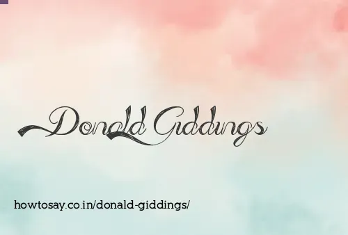 Donald Giddings