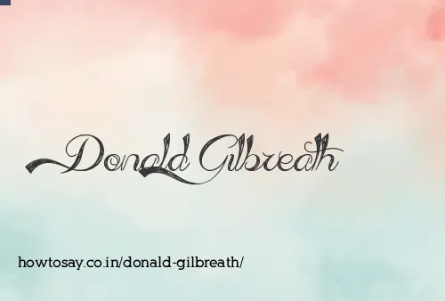 Donald Gilbreath