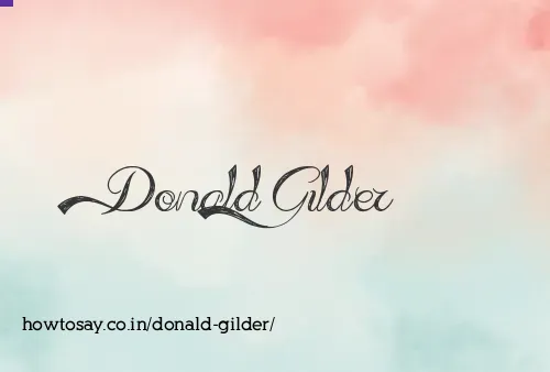 Donald Gilder