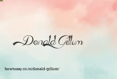 Donald Gillum