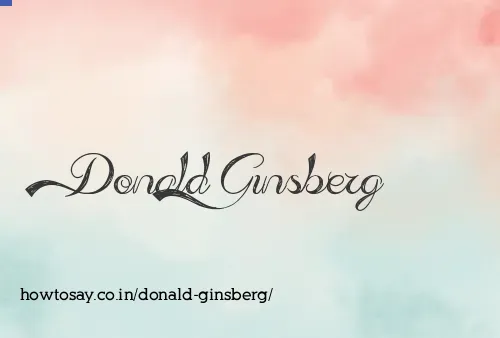 Donald Ginsberg