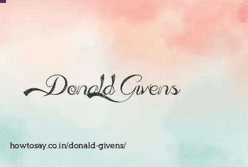 Donald Givens