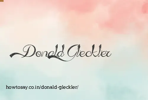 Donald Gleckler