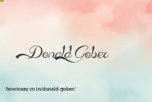 Donald Gober