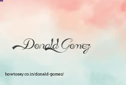 Donald Gomez