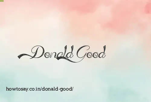 Donald Good
