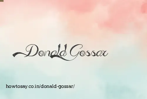Donald Gossar