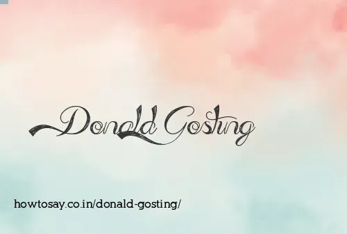 Donald Gosting