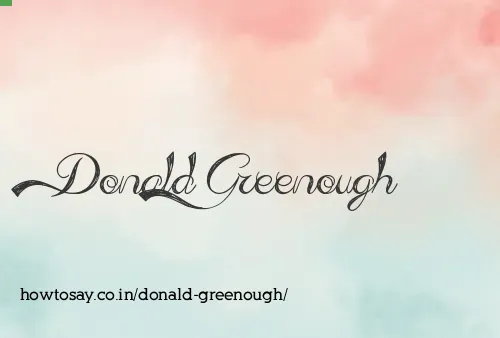 Donald Greenough