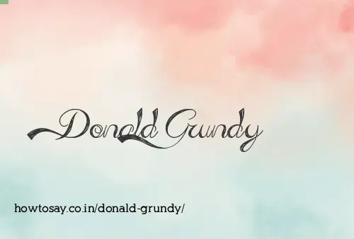 Donald Grundy