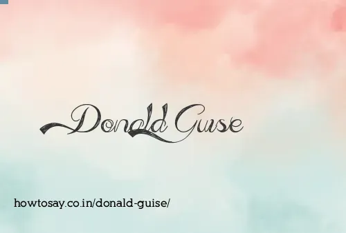 Donald Guise