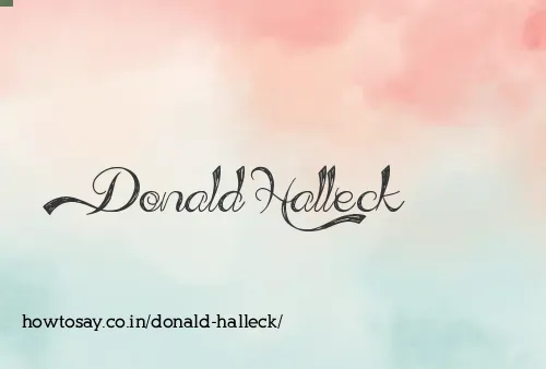 Donald Halleck