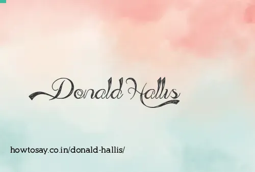 Donald Hallis