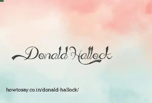 Donald Hallock