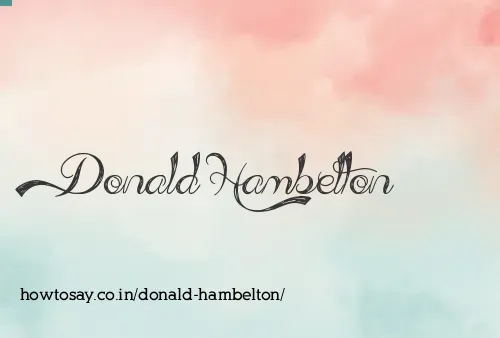 Donald Hambelton
