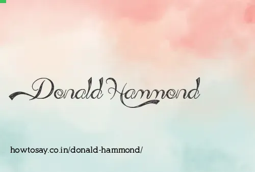 Donald Hammond