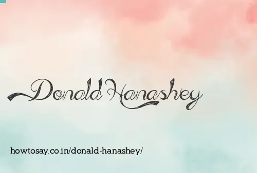 Donald Hanashey