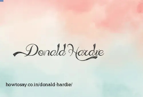 Donald Hardie
