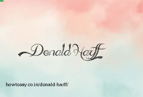 Donald Harff
