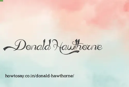 Donald Hawthorne