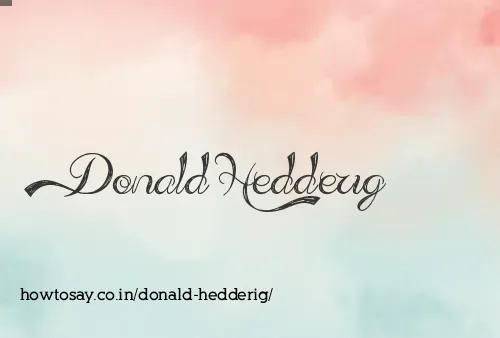 Donald Hedderig