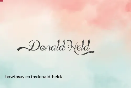 Donald Held