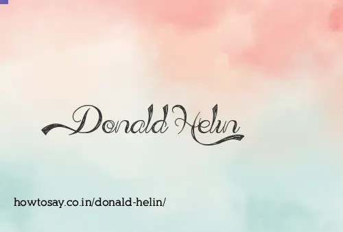 Donald Helin