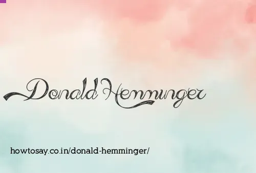 Donald Hemminger