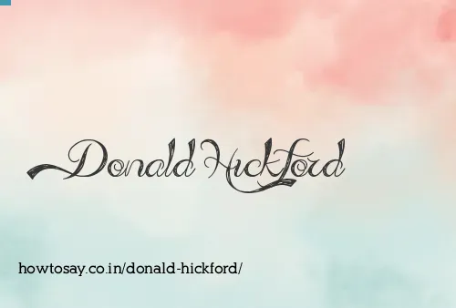 Donald Hickford