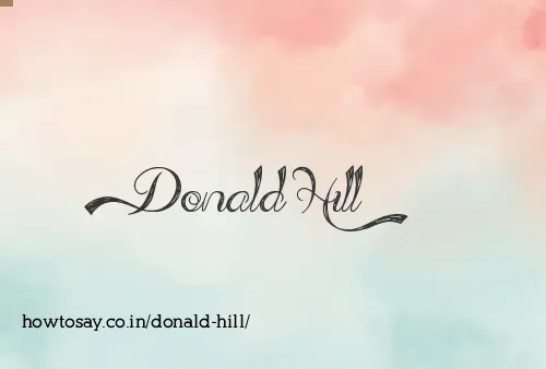 Donald Hill