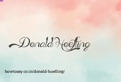 Donald Hoefling