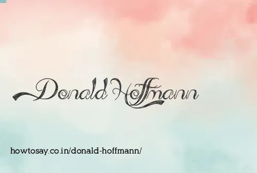 Donald Hoffmann