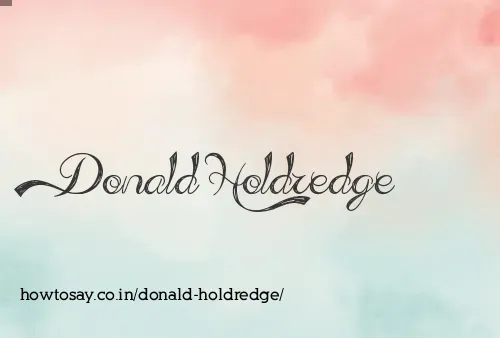 Donald Holdredge