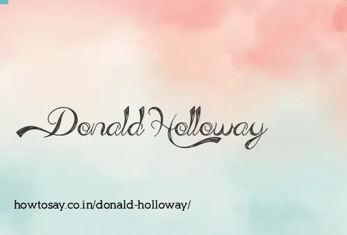 Donald Holloway