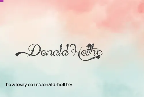 Donald Holthe