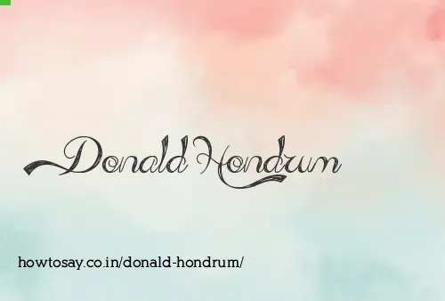 Donald Hondrum