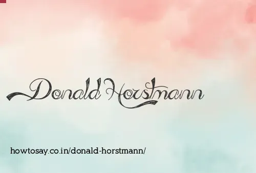 Donald Horstmann