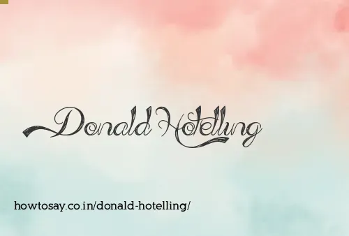 Donald Hotelling