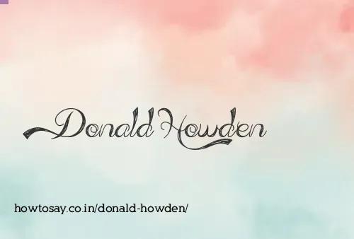 Donald Howden