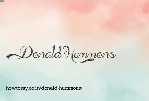 Donald Hummons