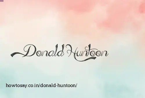 Donald Huntoon