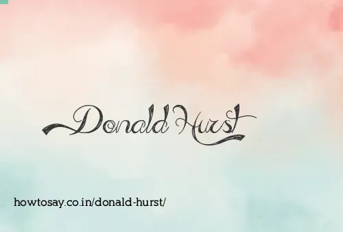 Donald Hurst