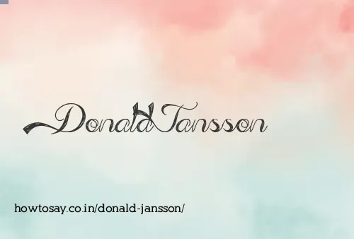 Donald Jansson