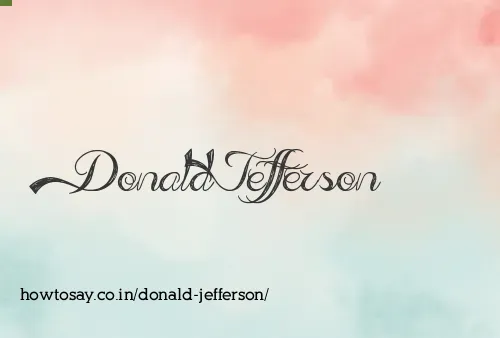 Donald Jefferson