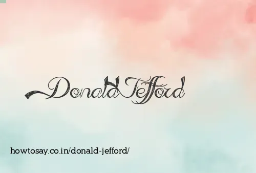 Donald Jefford